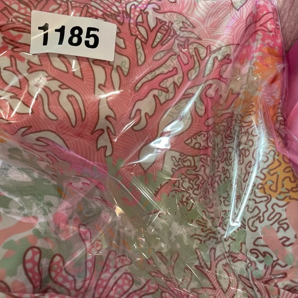 JEAN-PIERRE KLIFA Paris Tank Dress Size Medium Multicolor Coral Slinky Stretch - Picture 8 of 8